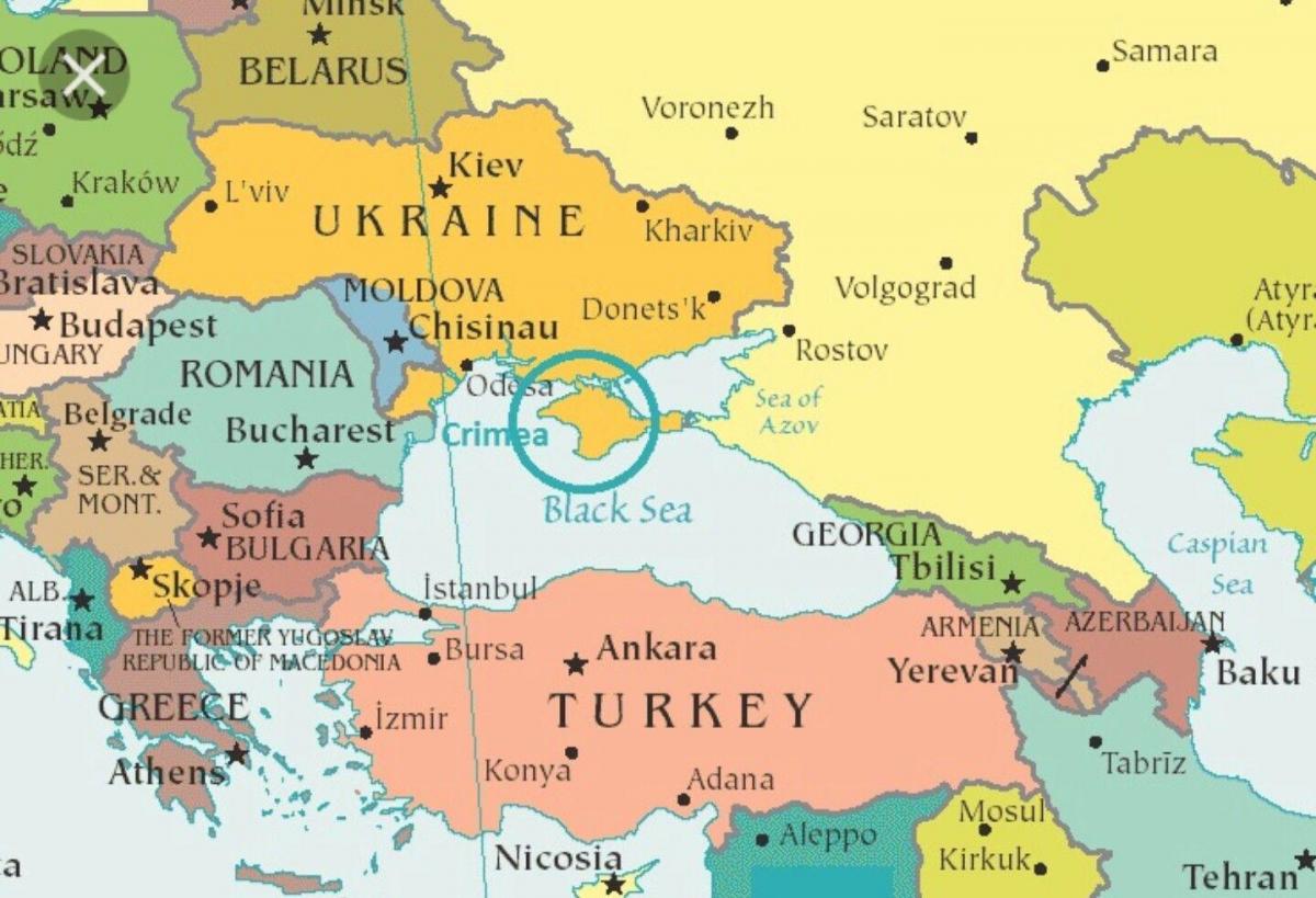 karta Moldavije i susjednih zemalja