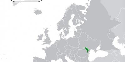 Lokacija Moldavije na karti svijeta