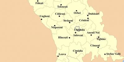 Karta кагул Moldavija